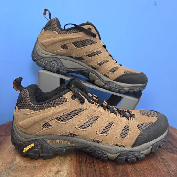 Merrell Moab 2 Ventilator Low Hiking Shoe Earth Brown Trail Boot Men's 9 J87729 - Picture 2 of 10